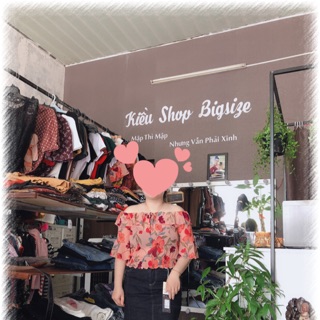 Áo trễ vai hoa chị vân