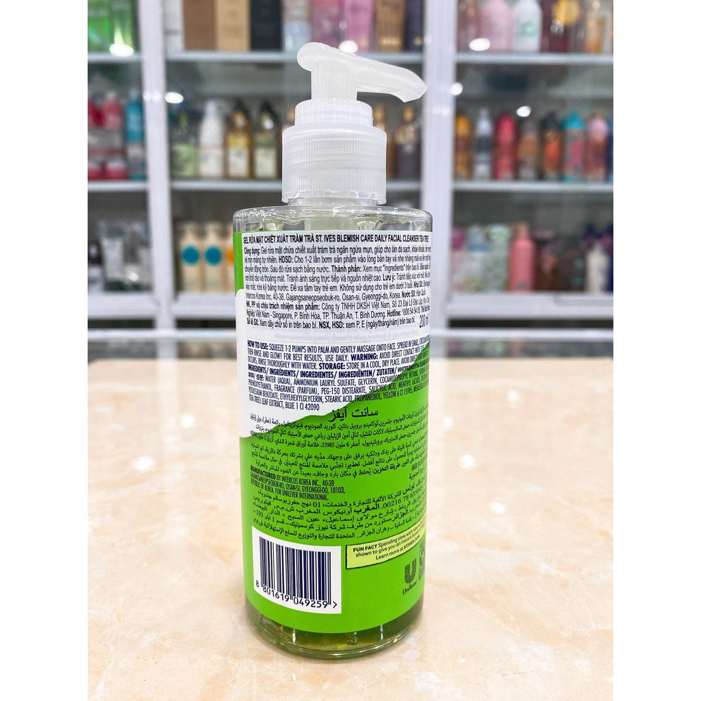 Sữa Rửa Mặt Dạng Gel Dịu Nhẹ ST.Ives Daily Facial Cleanser USA 200ml