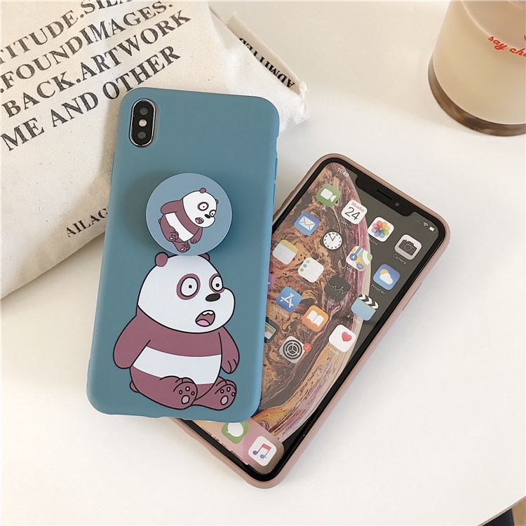 Ốp điện thoại hình con gấu có đế đỡ cho OPPO F11 F9 Pro F5 Youth F1S A37 A39 A57 A83 A3S A5S A7 3D