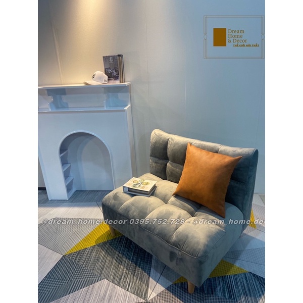 Ghế sofa đơn decor phong cách vintage Hàn Quốc