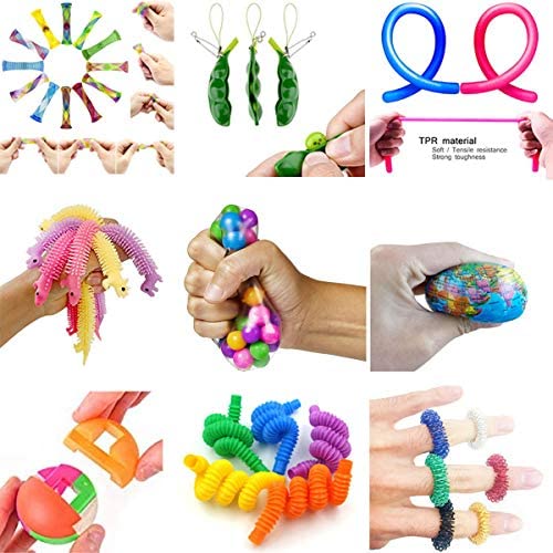 Fidget Toys Set Pop It Antistress Stretchy Strings Adults Children Squishy Sensory Gift