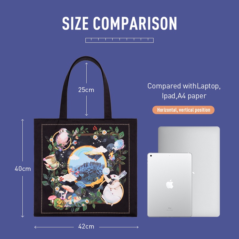 MAH Wander Túi xách chủ đề Trái đất Túi đeo vai sức chứa lớn