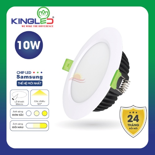 Đèn led trang trí downlight âm trần KINGLED Diamond 10W 15W siêu sáng tiếp kiệm điện năng