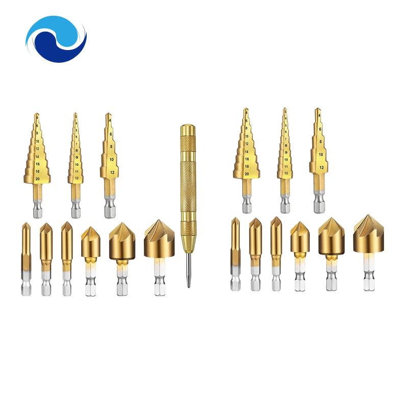 Bộ 10 Mũi Khoan 1/4 Inch Lục Giác 5 Rãnh Với Đầu Khoan Tự Động