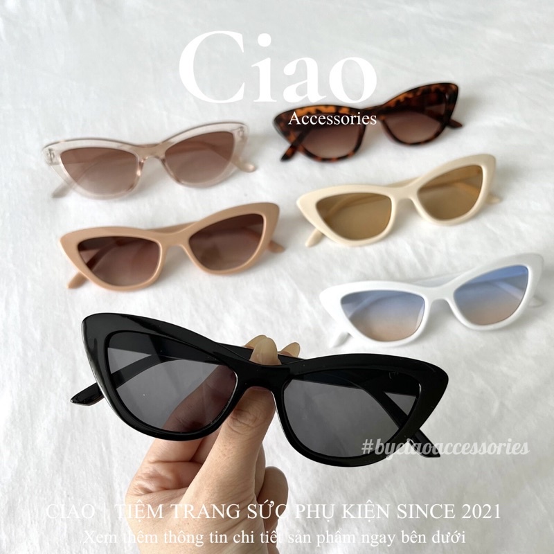 [HOẢ TỐC 1H] Kính mát/ Kính mắt thiết kế đơn giản mã 13 phong cách Ciao accessories