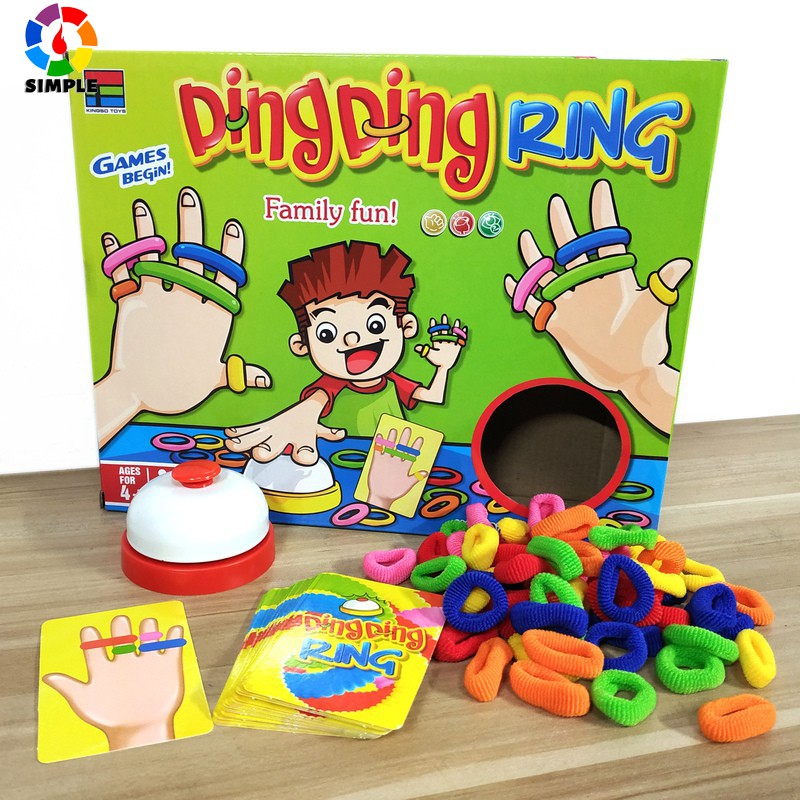 Trò Chơi Rung Chuông Ring Ding Thẻ Bài Board Game 24 Lá Cho 2-6 Người Chơi