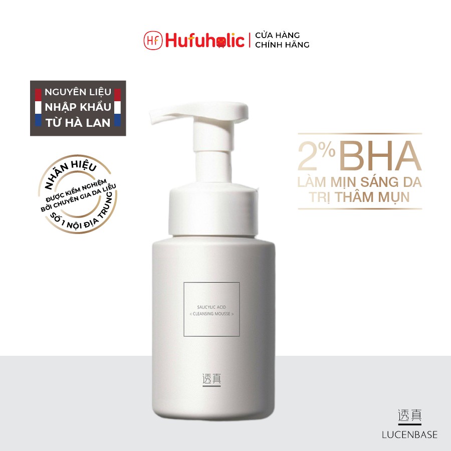 Sữa rửa mặt tạo bọt BHA Salicylic Acid Cleansing Mousse Lucenbase kiềm dầu giảm mụn LUCB52 | BigBuy360 - bigbuy360.vn