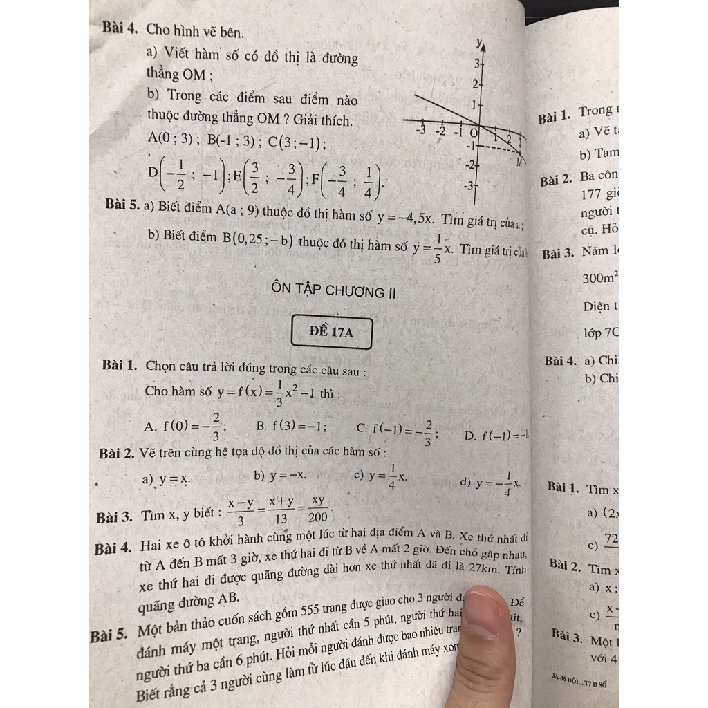 Sách - 36 đề ôn luyện cuối tuần toán đại số 7