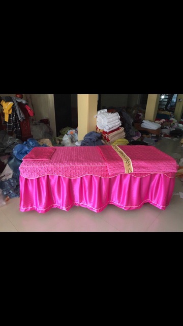 Ga lụa trần bông phủ giường spa, phun xăm, nối mi | BigBuy360 - bigbuy360.vn