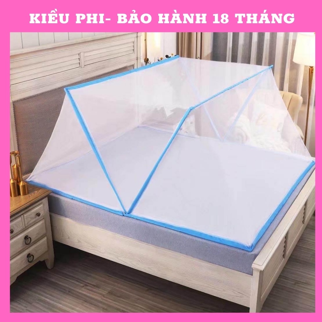 Màn chụp chống muỗi gấp gọn kiểu xếp - Mùng chụp tự bung cao cấp Kiều Phi