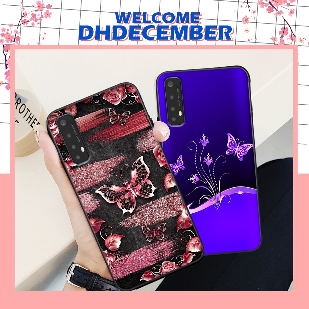 Ốp lưng Realme 7 in hình hoa tinh tế , mới mẻ DH DECEMBER
