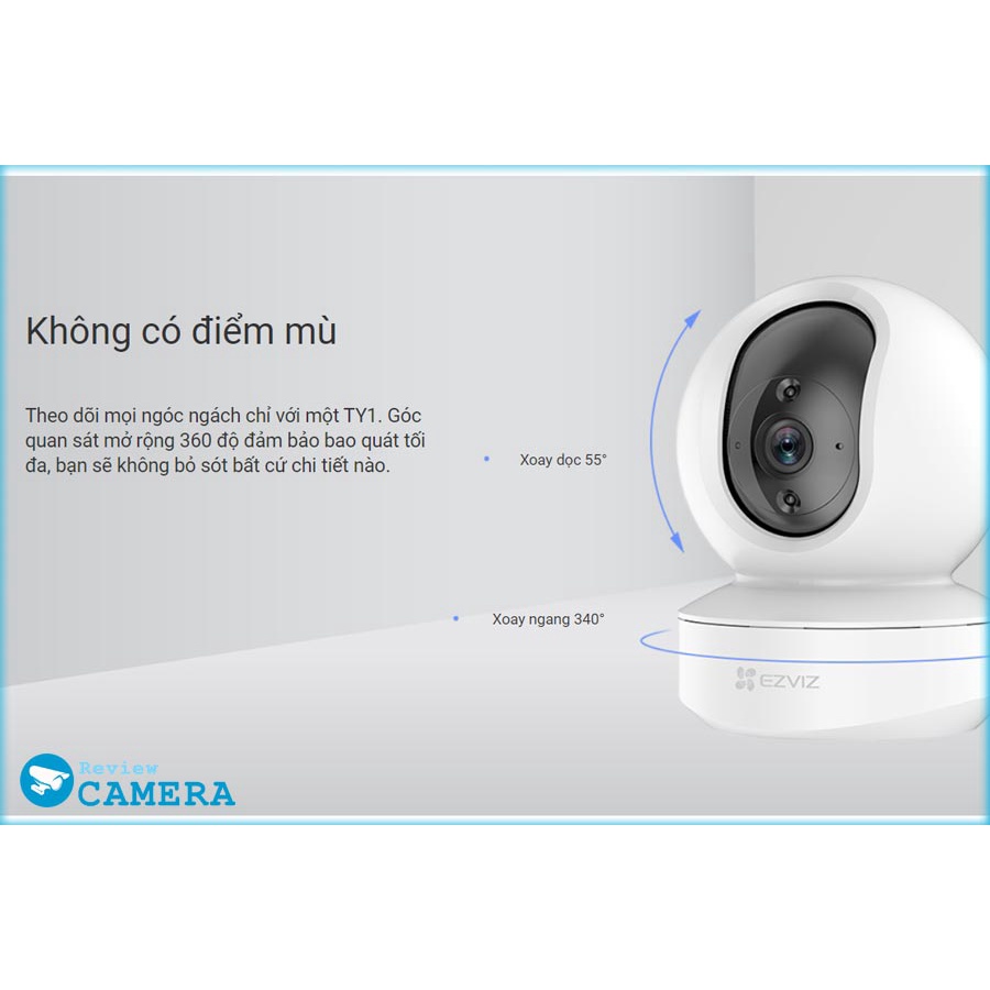 Camera EZVIZ TY1 1080P / 4MP 2K Siêu Nét - Xoay 360 độ - Đàm thoại 2 chiều | BigBuy360 - bigbuy360.vn