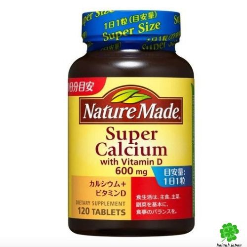 Viên uống Nature Made Super Calcium with Vitamin D 120 viên