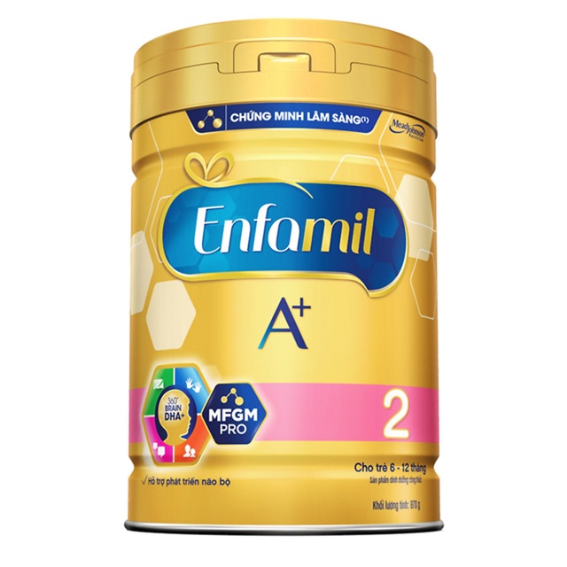 Sữa bột Enfamil A+ 2 870g