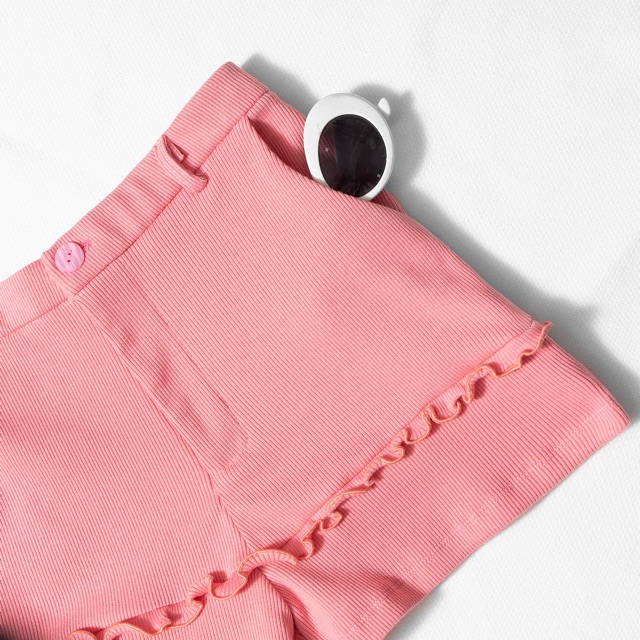 Quần short thun dún bèo