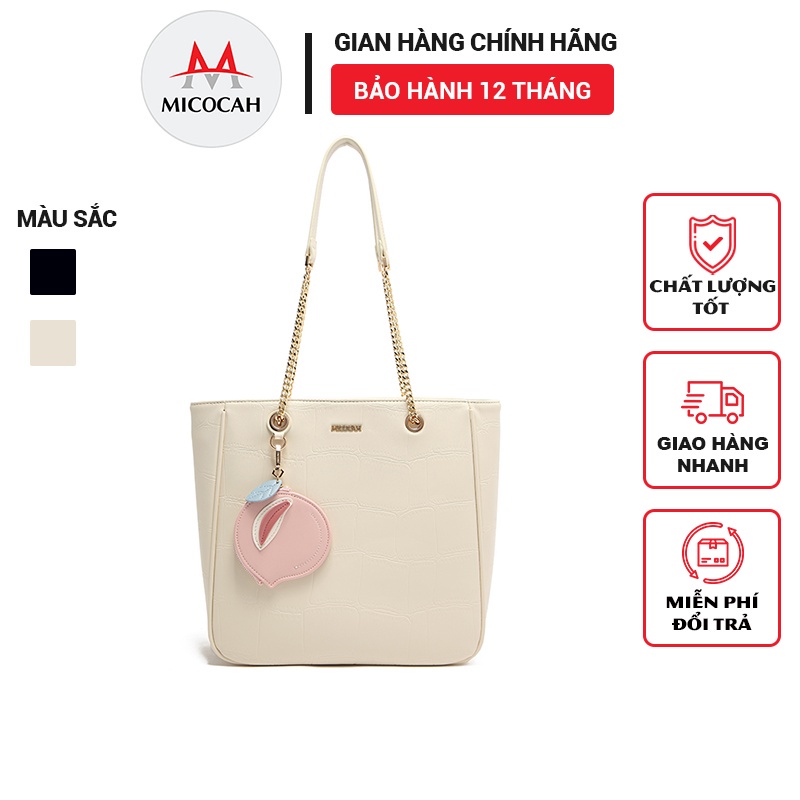 Túi Xách Nữ Kẹp Nách Chính Hãng MICOCAH Dáng Công Sở Thời Trang Sang Trọng Phối Vân Da Rắn Cao Cấp Cực Đẹp MC130