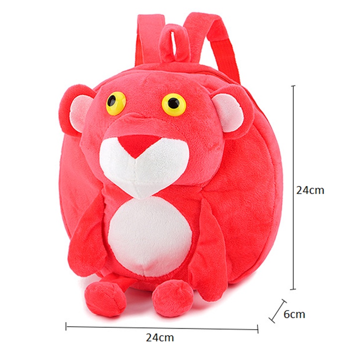 Balo thú bông hình báo con đáng yêu cho bé trai, bé gái đi nhà trẻ size 24cm BALO-
