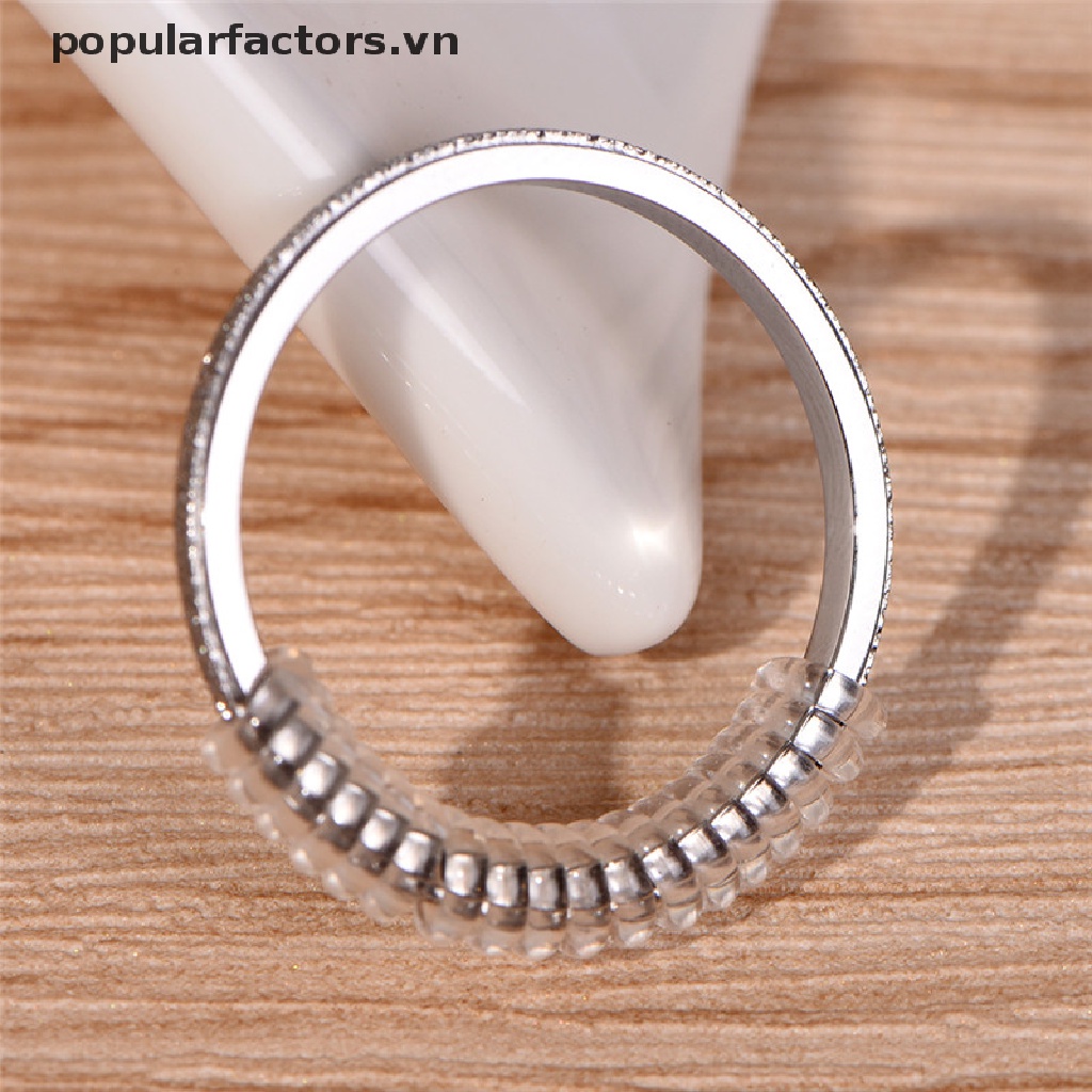 [Phổ Biến] Set 10 Miếng Chèn Nhẫn Vô Hình Giảm Căng Thẳng Size Nhẫn Bộ 10 Vòng Đệm Vô Hình Điều Chỉnh Kích Cỡ Nhẫn