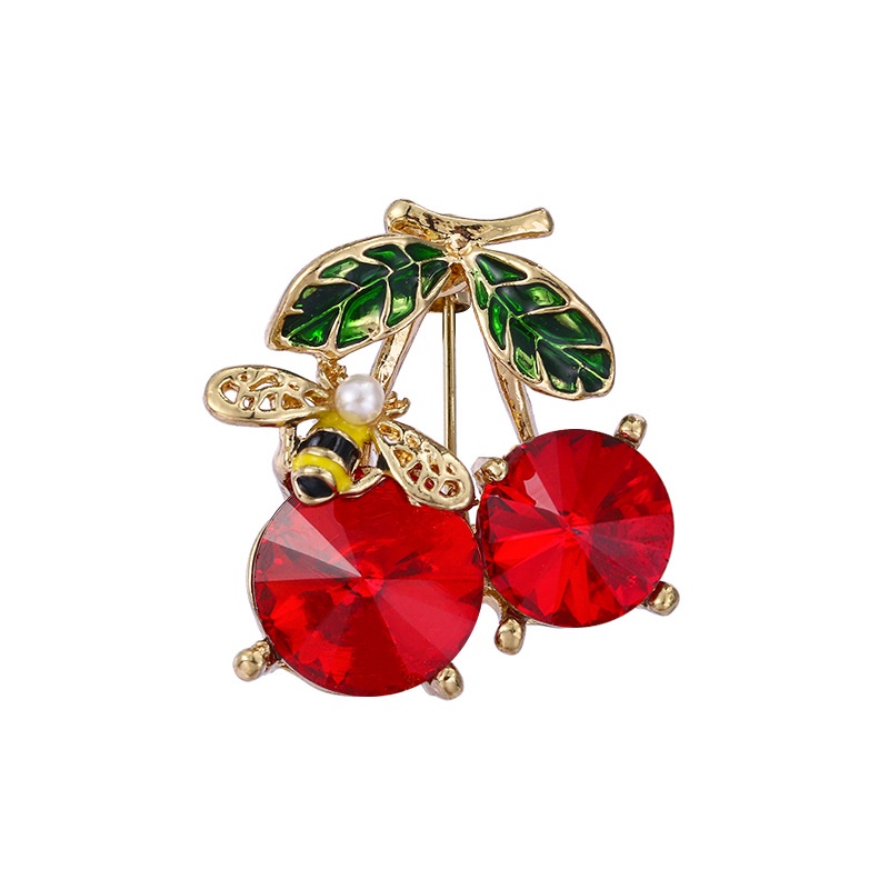 Trâm Cài Áo Hình Trái Cherry Dễ Thương