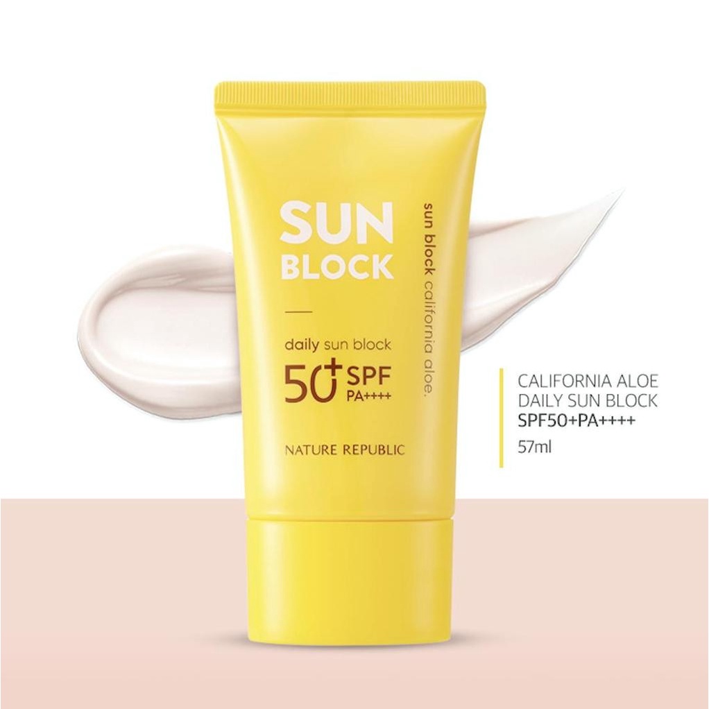 Kem chống nắng nâng tông NATURE REPUBLIC California Aloe Daily Sunblock SPF50 57ml