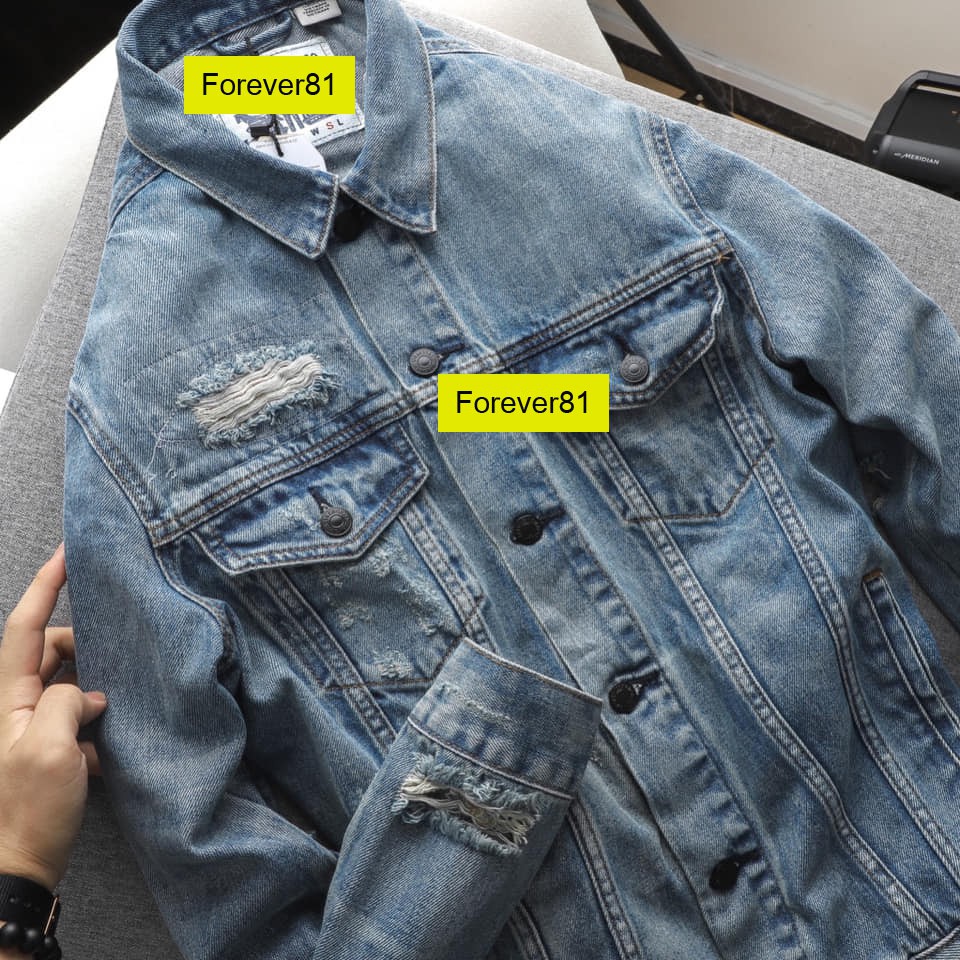 [Forever81]Áo Khoác Jean Nam Cao Cấp