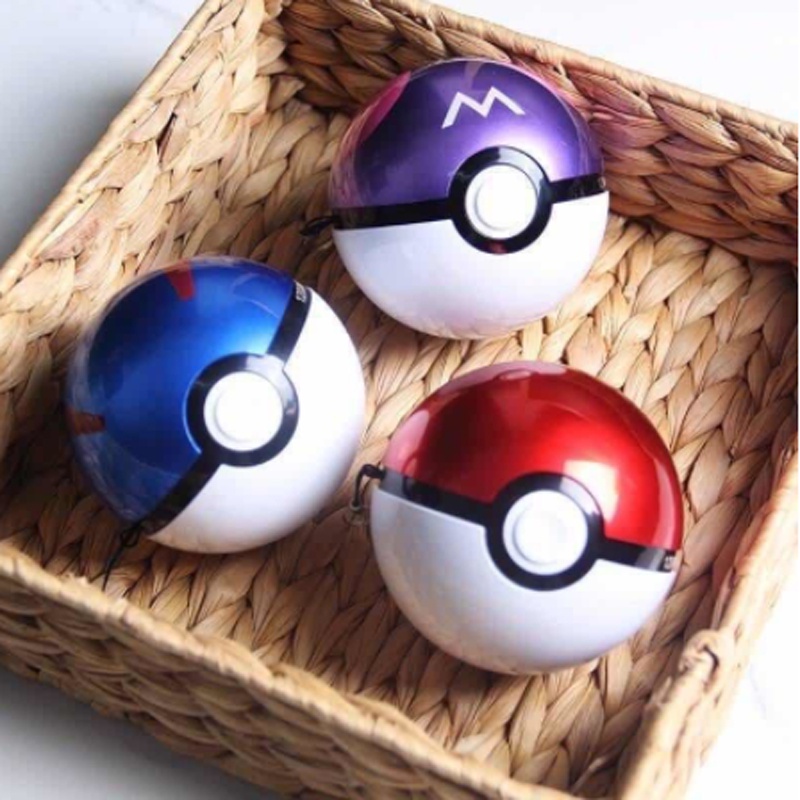 Pin Sạc Dự Phòng Mini 10000mAh Hình Quả Bóng Pokemon Thiết Kế Dễ Thương