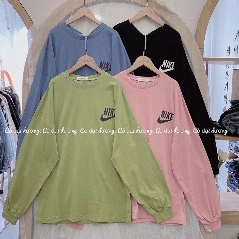 Áo thu đông dài tay chất cotton su— ni.ke
