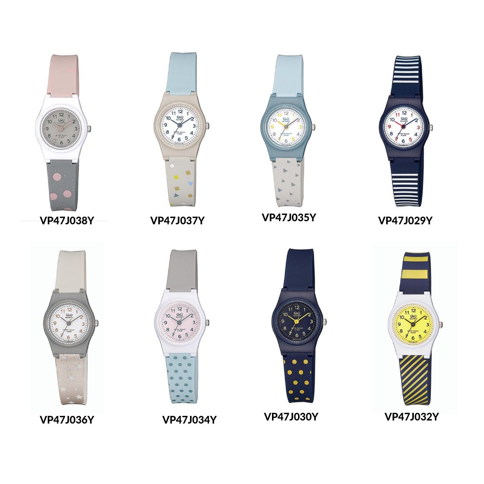 Đồng hồ nữ thời trang Q&Q Citizen VP47J dây nhựa thương hiệu Nhật Bản