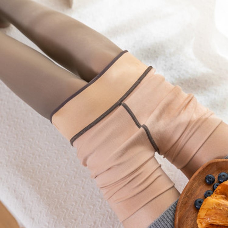 Quần Legging Vải Lông Cừu Dày Mềm Mại Giữ Ấm Mùa Đông Cho Nữ