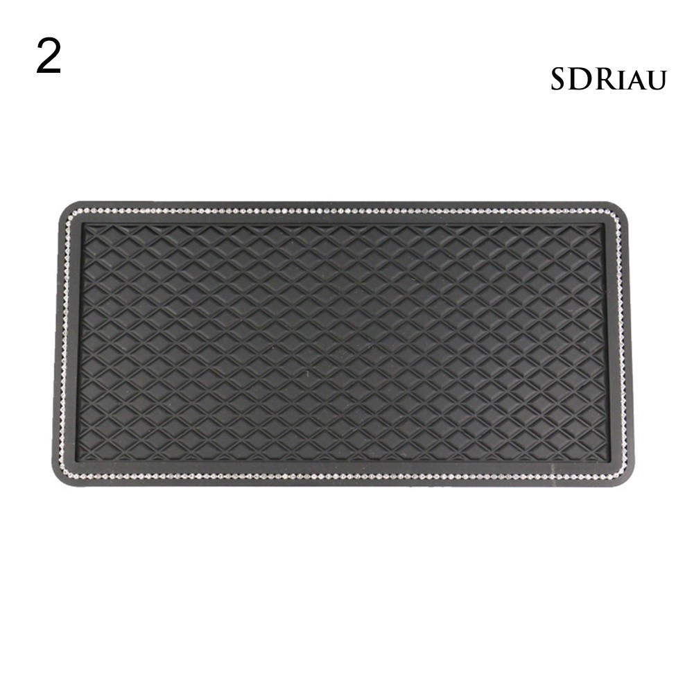 Thảm Giữ Điện Thoại Chống Trượt Đính Đá Cho Xe Ô Tô