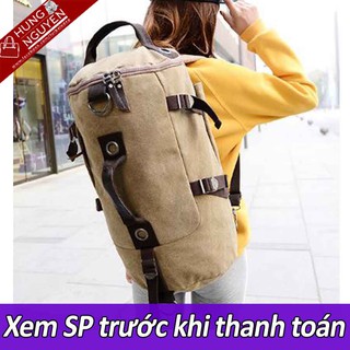 Balo vải Bố Canvas cao cấp dạng túi xách du lịch 2020
