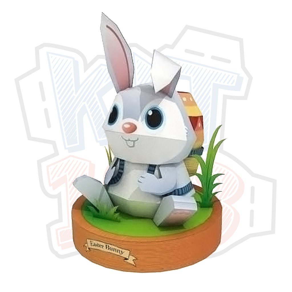 Mô hình giấy động vật Thỏ Easter Bunny