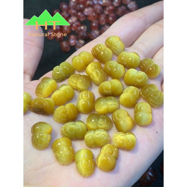 Mặt dây chuyền Tì Hưu Thiên Lộc đá mắt hô vàng tâm