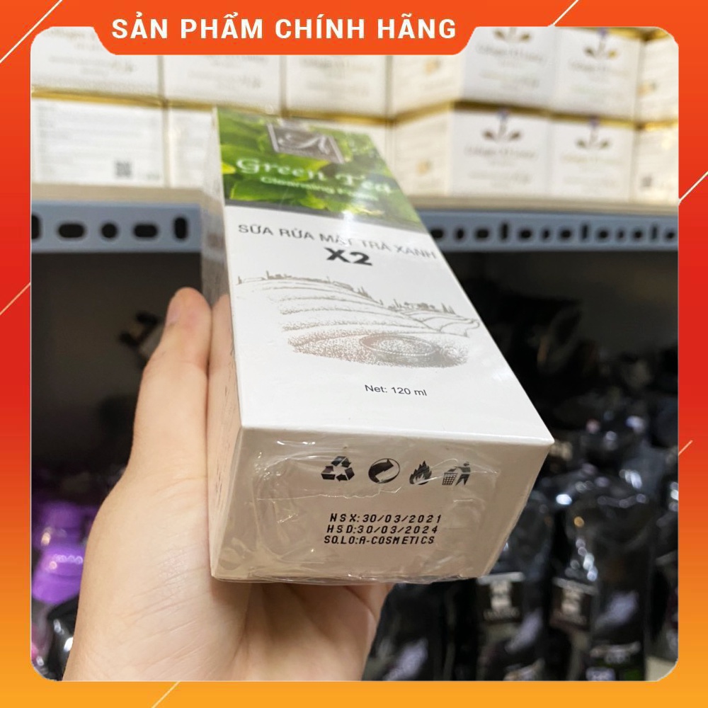 Sữa Rửa Mặt Trà Xanh X2 A Cosmetics - Mỹ Phẩm Phương Anh
