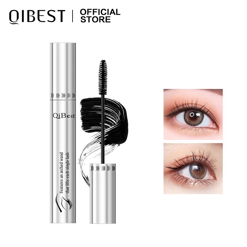 Mascara Qibest chải cong và dài lông mi tạo hiệu ứng sợi mi 4D 40g