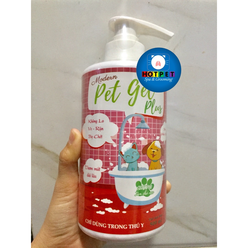 Sữa Tắm Diệt Ve Rận Bọ Chét Chó Mèo Modern Pet Gel PLUS 500ML