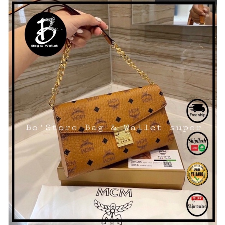 TÚI ĐEO CHÉO.TÚI DA MCM CAO CẤP SUPER VIP