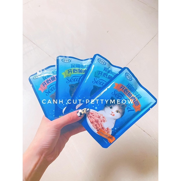 PATE SEAFOOD NỘI ĐỊA TRUNG - THƠM NGON BỔ DƯỠNG CHO MÈO KÉN ĂN