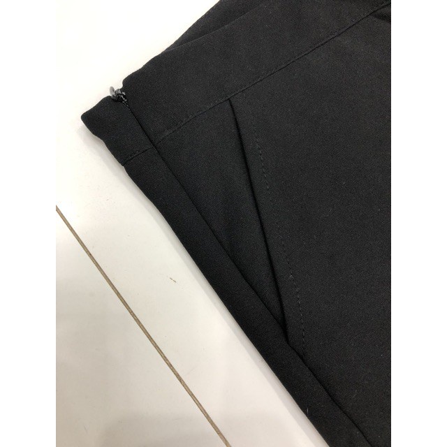 Quần ống rộng nữ khóa sườn cách điệu mã 86