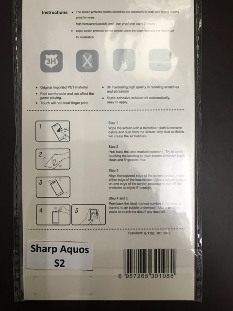 Dán màn hình Sharp Aquos S2