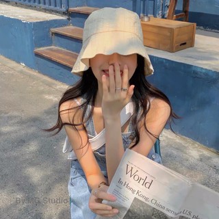 Nón Vành Rộng Màu Sắc Retro Phong Cách Nhật Bản Cho Nữ