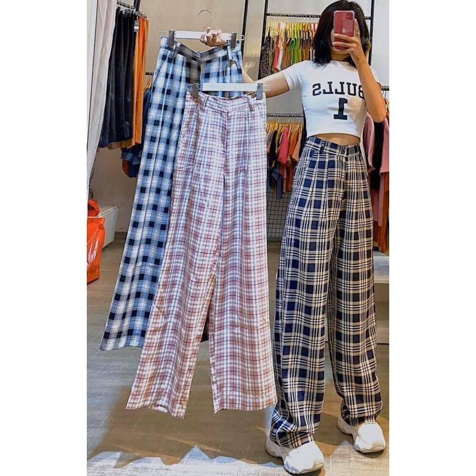 [SIÊU HOT] Quần nữ LONG caro pant 7 màu (Sỉ từ 5sp bất kì)