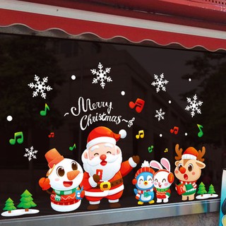 decal dán tường và dán kính noel 03