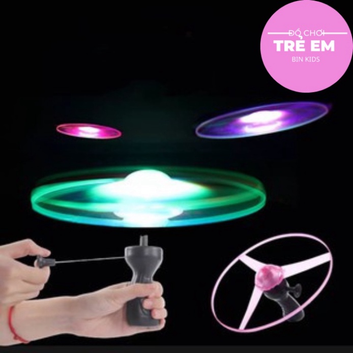 Đĩa bay UFO phát sáng, đồ chơi ngoài trời cho bé