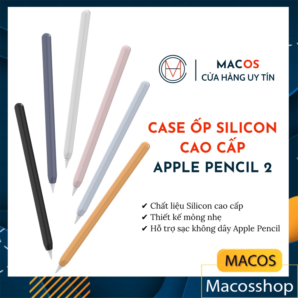 Ốp case Apple Pencil 2 AHA STYLE bao bọc bút silicon nguyên miếng siêu mỏng (AP03)