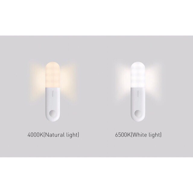 Đèn led cảm biến chuyển động ánh sáng baseus có 2 chế độ màu- Đèn led baseus chuyên để ngủ chính hãng