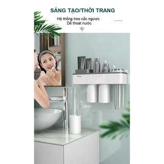 Khay để bàn chải cốc hút tự động
