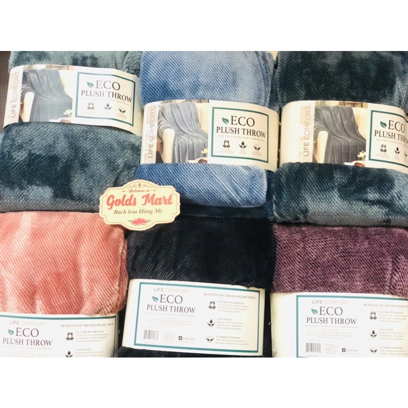 CHĂN MỀN ECO PLUSH THROW CAO CẤP MỸ 152 x 177cm