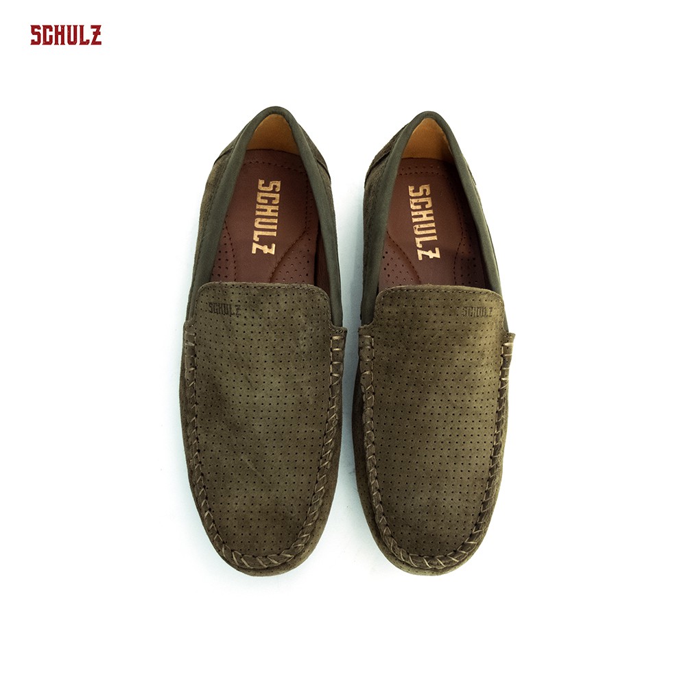 Giày Loafer Da Bò Lộn SCHULZ L4-IV18XANHLA màu xanh lá