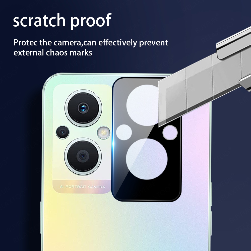 Set 2 Miếng Dán Cường Lực Bảo Vệ Camera Cong 3D Cho Oppo Reno 8Z 7 7Z 6 Pro Reno8 Reno7 Z Reno7Pro 4G 5G